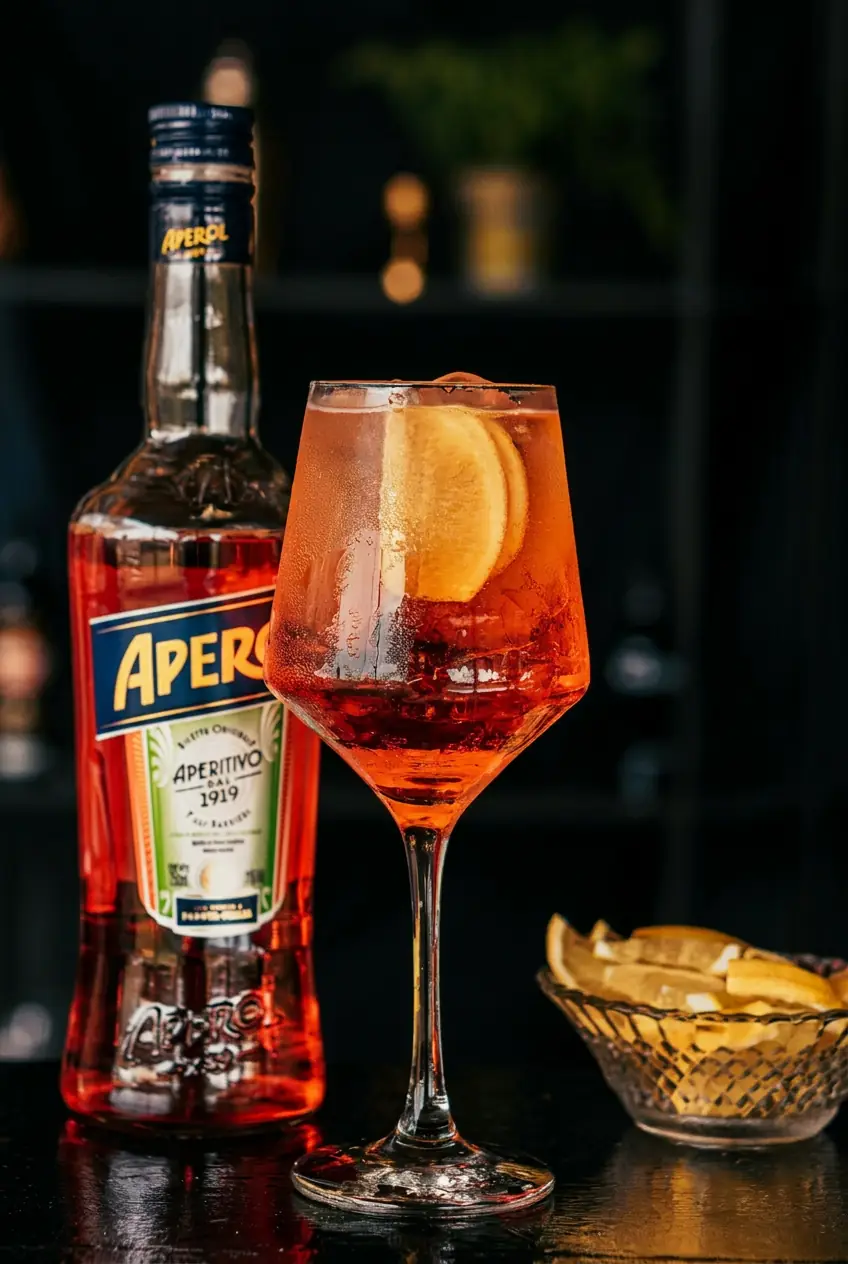 Aperitivo con Spritz e finger food al tramonto sul lago di Garda